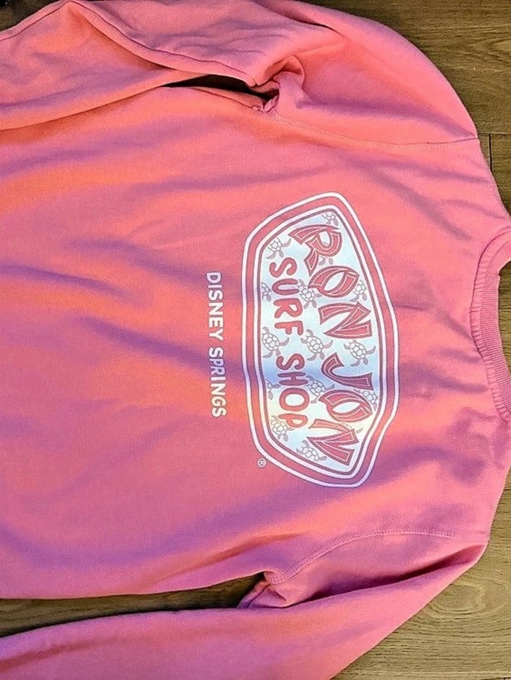 Disney Springs Ron Jon Surf Shop Pink Sweatshirt Size Small